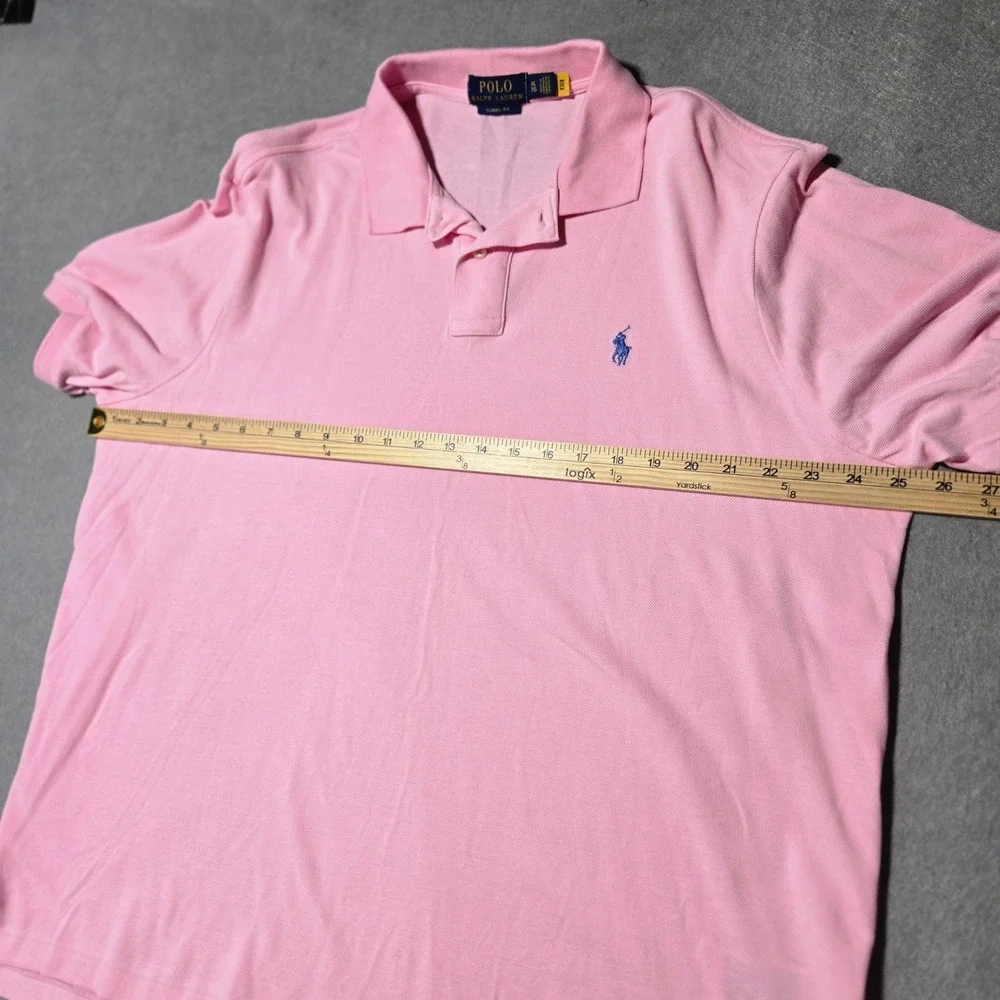 Polo Ralph Lauren‎ Mens XL Classic Fit Pink Short Sleeve Pique Polo Shirt